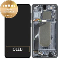Samsung Galaxy S25 Edge - Ecran LCD + Sticlă Tactilă + Ramă (Titanium Jetblack) - GH82-37224C Genuine Service Pack, Titanium Jetblack