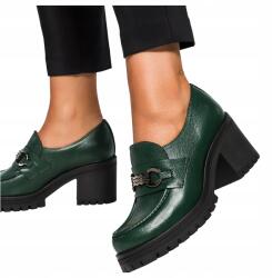 Casu Női Bőr Mokaszin Széles Építőkockával Behúzható Lengyel Termék 39-es (7087650000393)