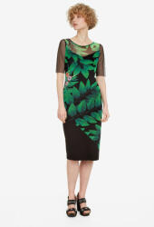 Desigual Fekete Ruha, növényi minta, Size S, 95% pamut (19SWVK66_2000)