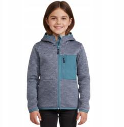 Vaude polár kapucnis gyerek pulóver cipzáras szürke méret 110/116 cm (41391-750-1160)