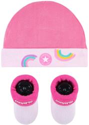 Converse rainbows hat & bootie 2pc set 0-6m | Copii | Căciuli de iarnă | Roz | NC0329-A9Y (NC0329-A9Y)