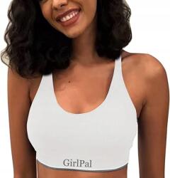  Puha Sportmelltartó Fehér Girlpal Méret M