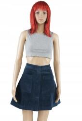 Desigual Sötétkék Bordázott Szoknya (36) (18WWFWX2_5141)