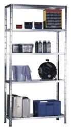 Hobbytools. ro Raft metalic cu 5 polițe zincate 1000x400x1900 mm max. 65 kg/poliță, montaj rapid cu cleme (hobh5211232) Raft