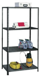 Hobbytools. ro Raft metalic cu 4 polițe zincate 1000x350x2000 mm max. 85 kg/poliță, montaj cu șuruburi, gri (hobh8613487) Raft