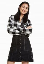 Desigual Fekete Trapéz Farmer Szoknya (26) (18WWFD08_5162)