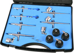 Fengda Set Aerograf Profesional Fengda BD-812 cu Duze și Furtunuri de 0, 3 mm și 0, 35 mm (TF2-20559)