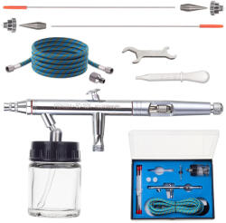 Fengda Acțiune Dublă Airbrush cu 3 Duze Interșanjabile și Furtun Fengda BD-182K (0.3, 0.5, 0.8 mm) (TF2-21366)