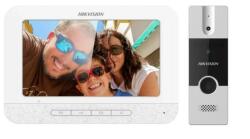 Hikvision Set videointerfon color Hikvision DS-KIS202T montaj pe 4fire setulesteformat din post exterior DS-KB2411-IM si monitorinteriorDS- KH2220Descriere post exterior DS-KB2411-IM : PostvideointerfonexterioH