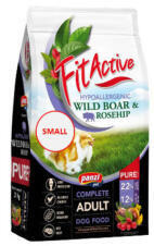 FitActive PURE Hypoallergenic WILD BOAR&ROSEHIP (vaddisznó, csipkebogyó) - 3kg - SMALL