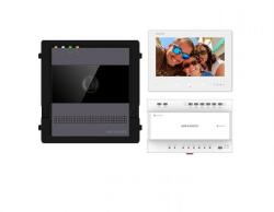 Hikvision Kit videointercom IP Hikvision DS-KIS704EY/AL kit-ul contine: 1x DS- KH7300EY-WTE2/WH, 1x DS-KD-ACW1, 1x DS-KD7003EY-IME2/AL, 1x DS- KSD7040EY, 1x 36W DIN RAIL PSU, 1x 32GB TF CARD, caracteristici pos