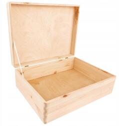 Creative Deco Fa doboz fedéllel ajándékhoz, játékokhoz, fényképekhez 40x30x14 cm (X000SRWV5P)