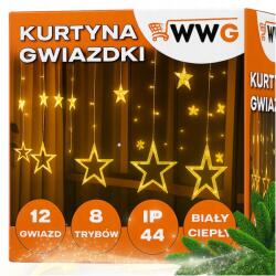  Karácsonyfa Lámpák Karácsonyi Fényfüggöny Led Lógó Csillagok Világos (WSDQFN1WQL123R1Q)