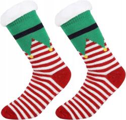  Zokni Karácsonyra Fehér-piros Karácsony Hosszú Vastag 35-40 (309060872)