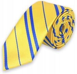  Férfi Nyakkendő Sárga Kék Csíkos Vékony Elegáns (346984656)