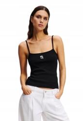 Karl Lagerfeld Сfekete női felső Ikon Patch Tank Top L (A2W17070)