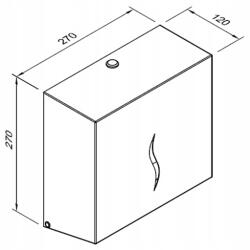 FANECO Zz Antifinger törölköző adagoló (P600SJAF)