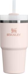 STANLEY Cană termică Quencher H2.0 2.0 cu pai, 600 ml, roz cuart (10-10826-303)