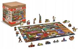 Wooden City Wooden City Fa puzzle Édes kaland 2 az 1-ben, 400 darabos Eko (US0041-L)