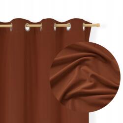 Tekstylier Velúr Függöny Átvezetőkkel 140x250 Velvet vastag velúr Barna (Brązowa zasłona welurowa 140x250 przelotki)