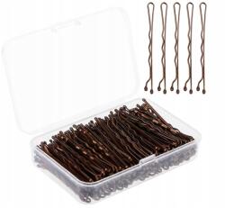  Hullámos hajcsatok két golyóval barna 5cm 250g (5908456873214)