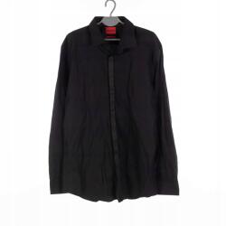 HUGO BOSS Férfi Inging Hugo Boss Fekete Hosszú Ujjú Slim Elegáns 43 17 XL