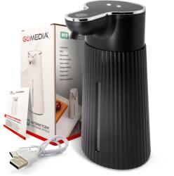 GOMEDIA Érintésmentes Szappan- és Folyadékadagoló 400ml Automata Adagoló Nagy Usb-c Ir (M9_BLACK)