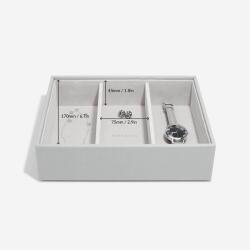 Stackers Ékszertartó doboz 3 rekeszes szürke ékszertartó szekrény (74491)