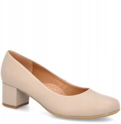 TYMOTEO Alacsony szárú cipő megnövelt H-val Tymoteo P1019 Bézs 36 (TYMOTEO P-1017 BEŻ LICO)