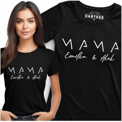 Gartees Női Póló Nyomott Mintával King Mom Ajándék Anyák Napjára Pamut Póló
