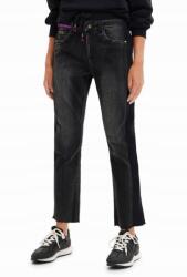 Desigual Fekete Farmer, Size XS, egyenes szárú, hímzés (22WWDD63_2000)