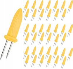 Amazon 40 db Szipikulec kukoricacső tartó Sárga Szett Grill Villa (348830943)