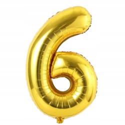 Amazon Nagy Fólia Lufi Születésnapra Party Szám 6 Arany 40cm