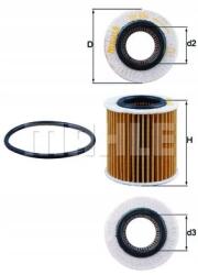 Mahle Olajszűrő OX834D/MAH Ox 834D