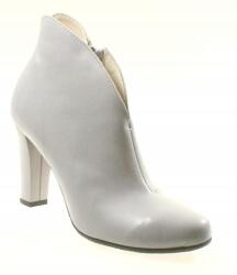 Fabio Fabrizi Hamuszürke Bokacsizma, bőr, Size 40, 9cm sarok (325)