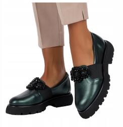 Casu Mokaszin Női Bőr Zöld Futó Platform Kényelmes Divatos R 37 (7089890000379)