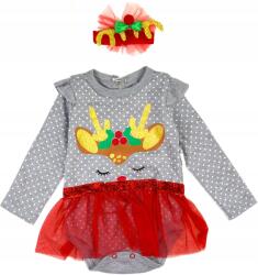 Atabay Ünnepi Ruha Body, rénszarvas, fejpánttal, Size 86