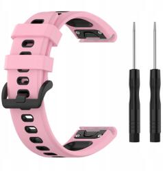  G13 gumiszíj Garminhoz 20 mm rózsaszín-fekete (PAS001842)
