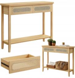 Vasagle Konzol Asztal Loft Fésülködőasztal Előszoba Polc Fiókokkal Modern (LNT016Y57)