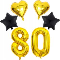 Amazon Nagy Lufik Születésnapi Party Szám 80 Arany 80cm
