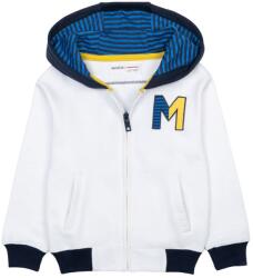 Minoti Fiú Pulóver Minoti Fehér Cipzáras Kapucnival 80