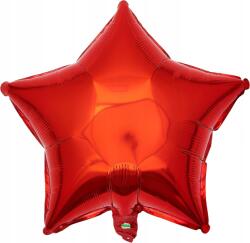  25x Fólia Léggömb, Csillag, Piros, Karácsony, Szilveszter, Party, Size 45cm