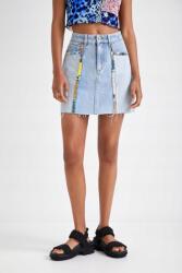 Desigual Kék Farmer Mini Szoknya, Size XS (22WWFDX0_5160)