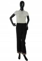 Emporio Armani Fekete Díszített Nadrág, Size 38, poliészter, flitterek (355888)
