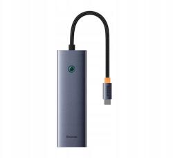 Baseus Dokkolóállomás 6in1 Baseus Ultra Joy 100W 1xUSB-C 3xUSB Hdmi RJ45 szürke (B00052807813-00)