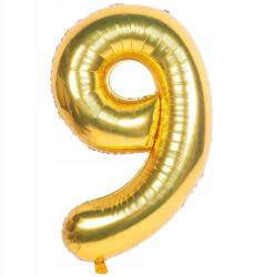 Amazon Nagy Fólia Lufi Születésnapra Party Szám 9 Arany 40cm
