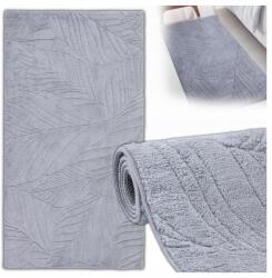 e-floor Szürke Szőnyeg Nappaliba Plüss Csúszásgátló Puha 80x150cm Levelek (EF9931)