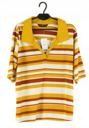 F&F Női Póló F&f Sárga Csíkos 46-OS Szint