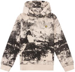 Lyle & Scott Lyle Scott Bézs Mintás Oversize Pulóver, Size 7-8L, fiú (555518)