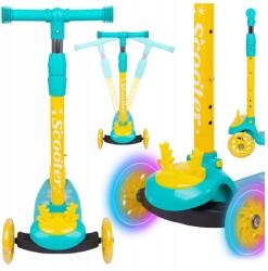 LEMON Háromkerekű Roller Gyerekeknek Egyensúly Led Zene Állítható Rénszarvas (HULAJNOGA TRÓJKOŁOWA DLA DZIECI LED RENIFER)